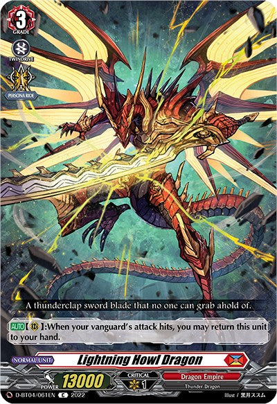 Image of Lightning Howl Dragon (D-BT04/061EN) [Awakening of Chakrabarthi]
