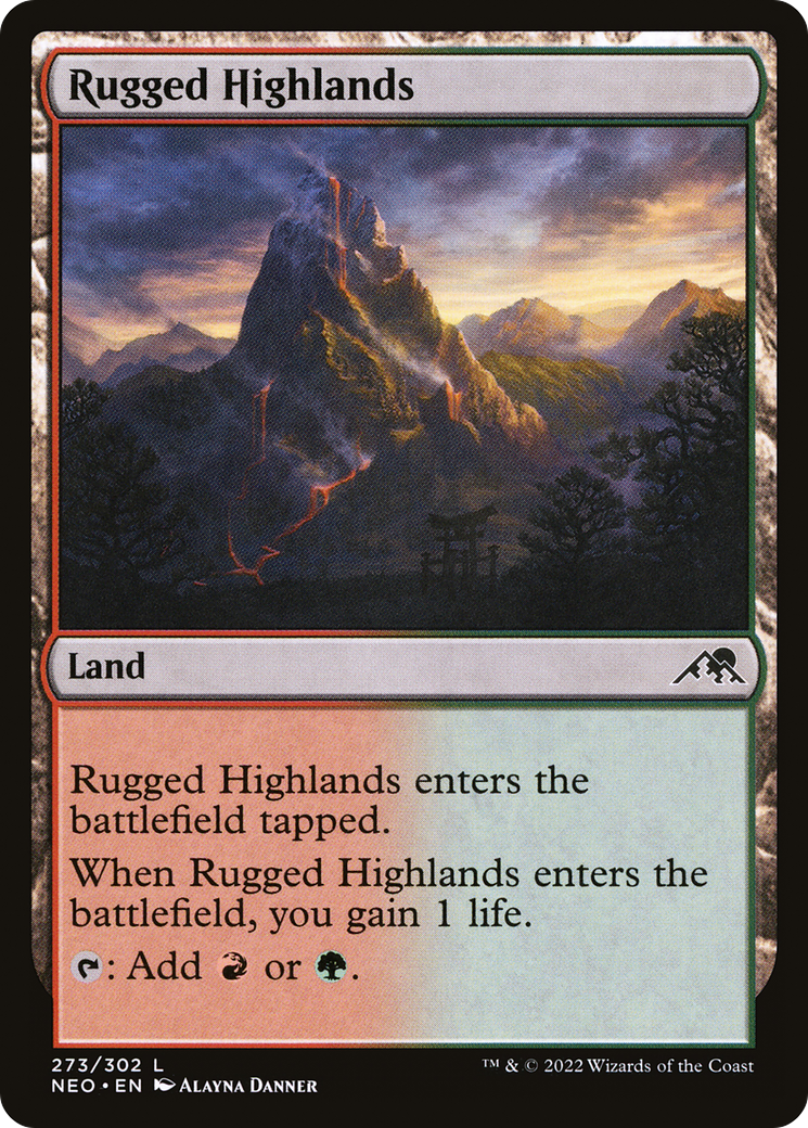 Image of Rugged Highlands [Kamigawa: Neon Dynasty]
