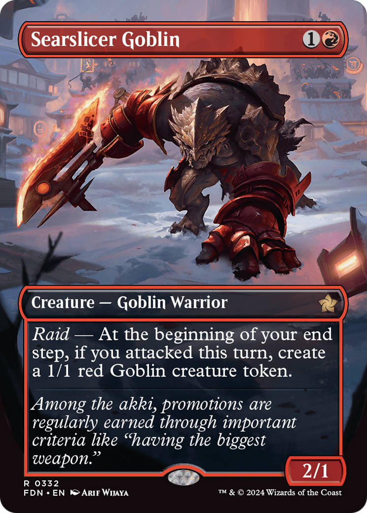 Image of Searslicer Goblin (Borderless) [Foundations]