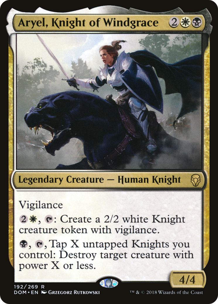 Image of Aryel, Knight of Windgrace [Dominaria]