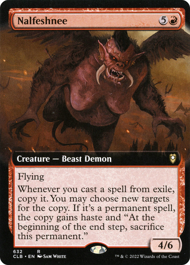 Image of Nalfeshnee (Extended Art) [Commander Legends: Battle for Baldur's Gate]