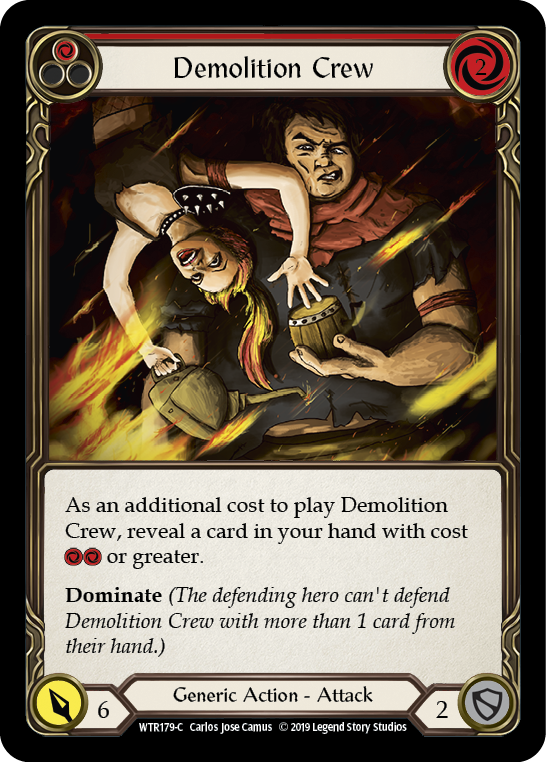 Image of Demolition Crew (Red) [WTR179-C] (Welcome to Rathe)  Alpha Print Rainbow Foil
