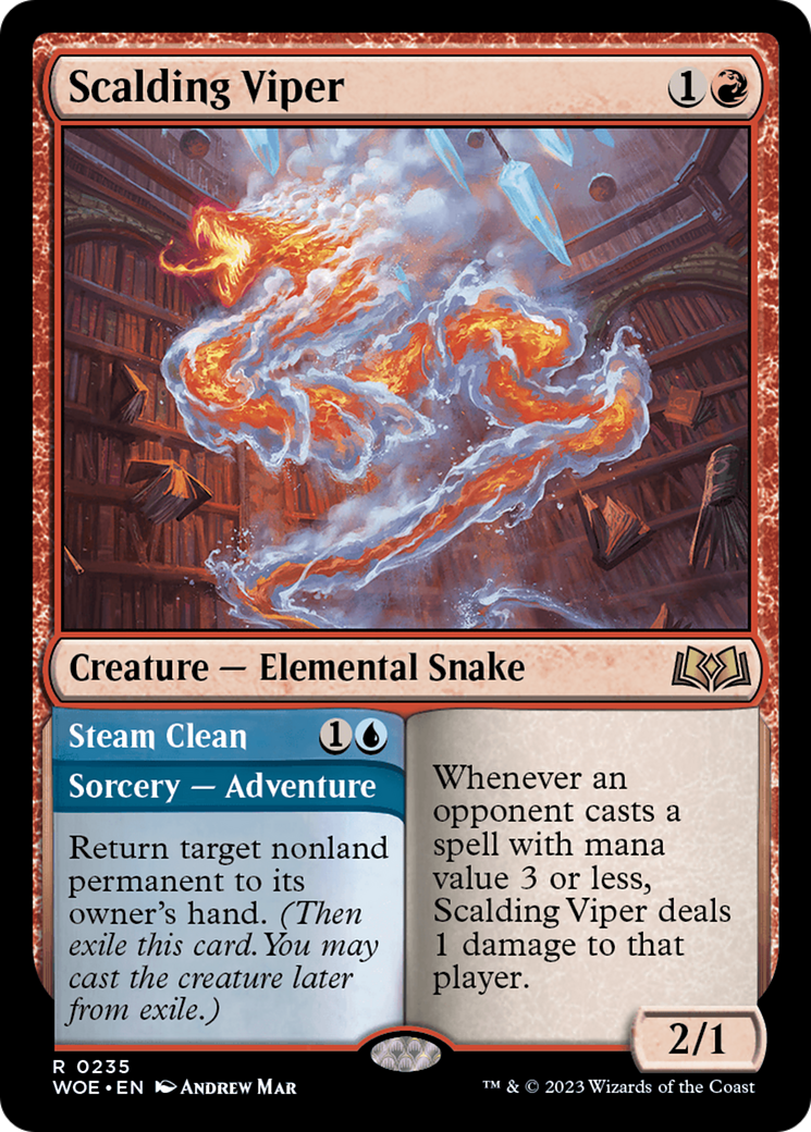Image of Scalding Viper // Steam Clean [Wilds of Eldraine]