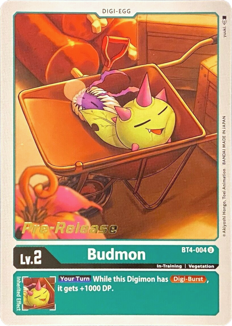 Image of Budmon [BT4-004] [Great Legend Pre-Release Promos]