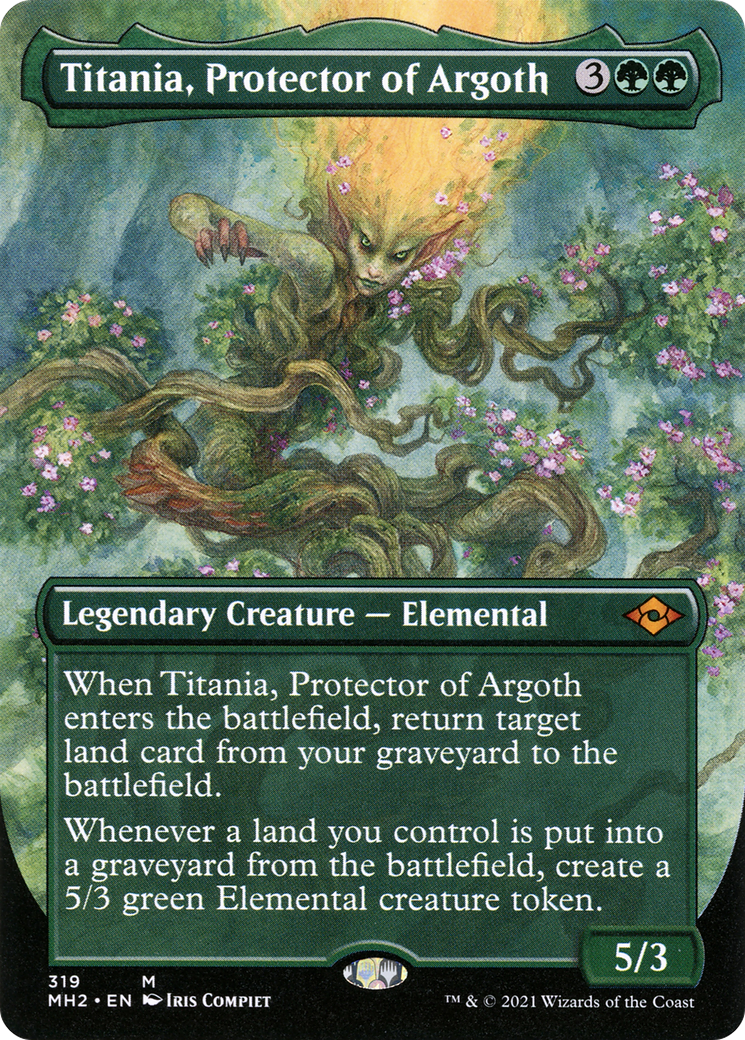 Image of Titania, Protector of Argoth (Borderless Alternate Art) [Modern Horizons 2]