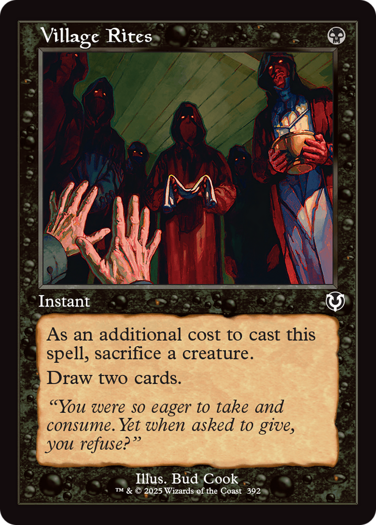 Image of Village Rites (Retro Frame) [Innistrad Remastered]