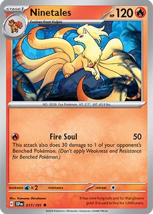Image of Ninetales (017/191) [Scarlet & Violet: Surging Sparks]