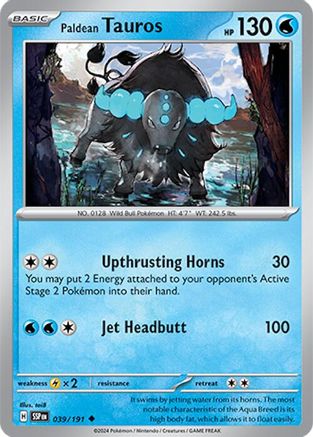 Image of Paldean Tauros (039/191) [Scarlet & Violet: Surging Sparks]