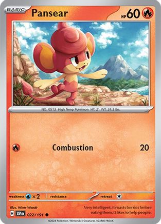 Image of Pansear (022/191) [Scarlet & Violet: Surging Sparks]