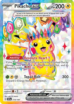 Image of Pikachu ex (219/191) [Scarlet & Violet: Surging Sparks]