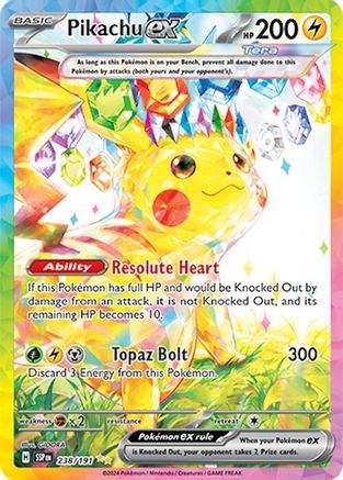 Image of Pikachu ex (238/191) [Scarlet & Violet: Surging Sparks]
