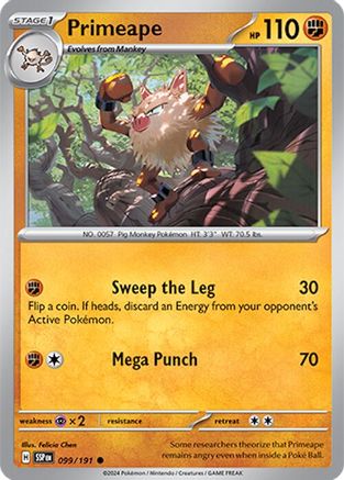 Image of Primeape (099/191) [Scarlet & Violet: Surging Sparks]