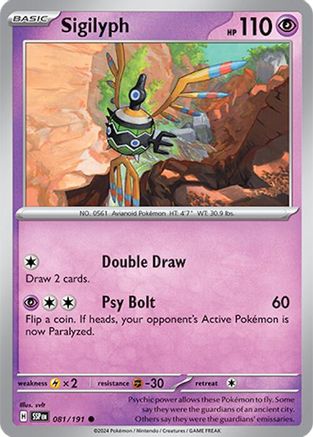 Image of Sigilyph (081/191) [Scarlet & Violet: Surging Sparks]