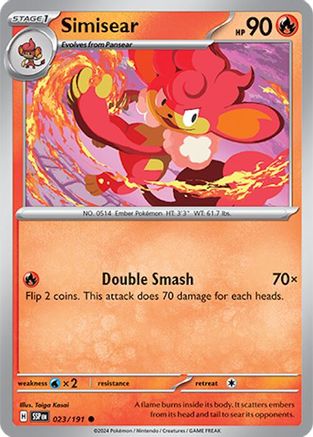 Image of Simisear (023/191) [Scarlet & Violet: Surging Sparks]