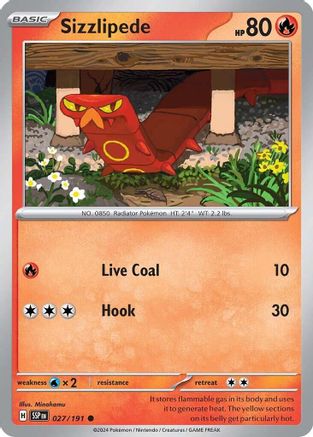 Image of Sizzlipede (027/191) [Scarlet & Violet: Surging Sparks]