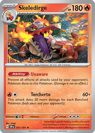 Image of Skeledirge (031/191) [Scarlet & Violet: Surging Sparks]