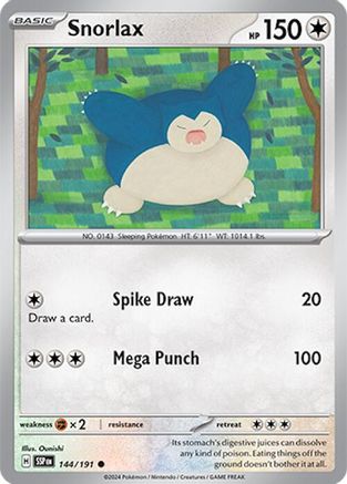 Image of Snorlax (144/191) [Scarlet & Violet: Surging Sparks]