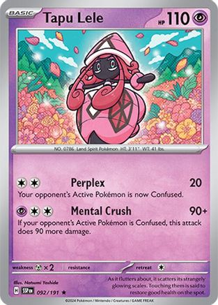 Image of Tapu Lele (092/191) [Scarlet & Violet: Surging Sparks]