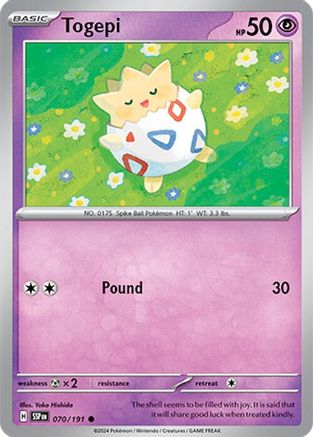 Image of Togepi (070/191) [Scarlet & Violet: Surging Sparks]
