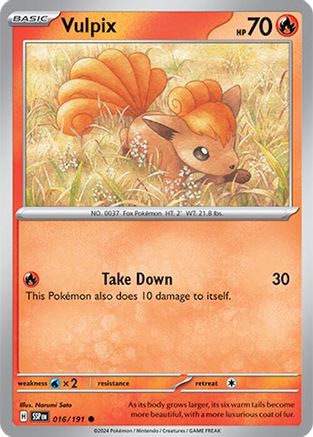 Image of Vulpix (016/191) [Scarlet & Violet: Surging Sparks]
