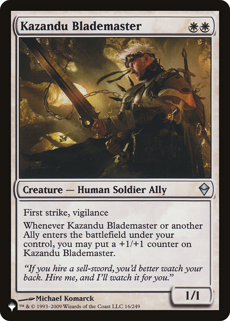 Image of Kazandu Blademaster [The List]