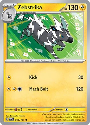 Image of Zebstrika (063/191) [Scarlet & Violet: Surging Sparks]