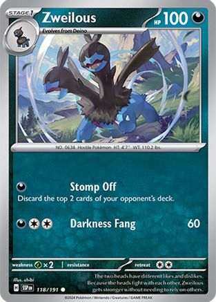 Image of Zweilous (118/191) [Scarlet & Violet: Surging Sparks]