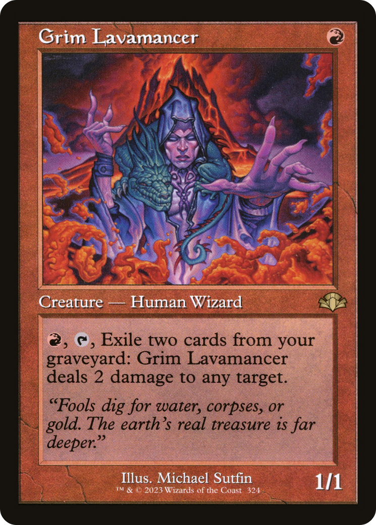 Image of Grim Lavamancer (Retro) [Dominaria Remastered]