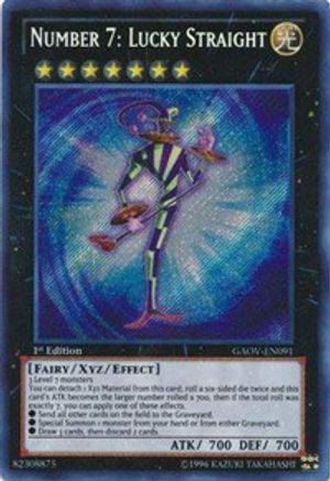 Image of Number 7: Lucky Straight [GAOV-EN091] Secret Rare