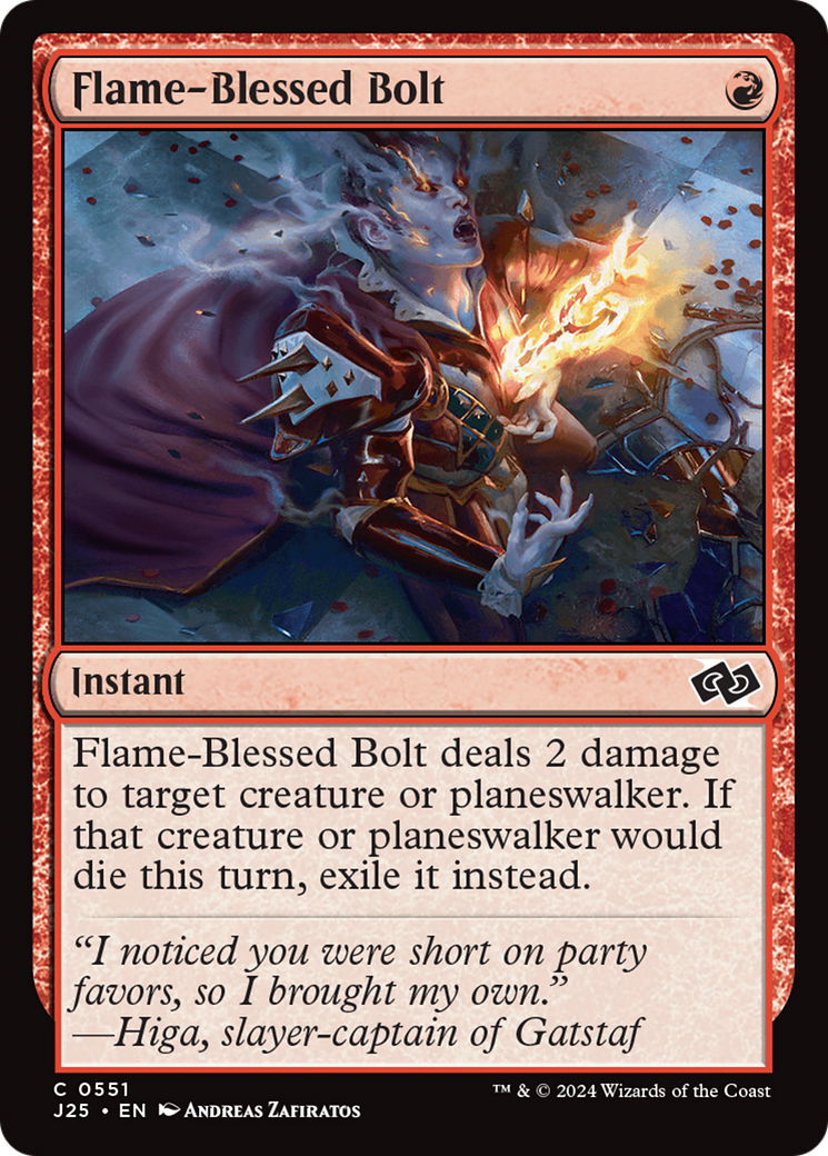 Image of Flame-Blessed Bolt [Foundations Jumpstart]