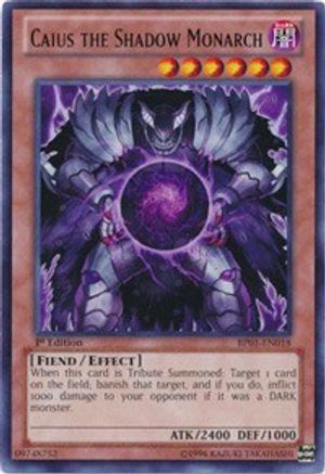 Image of Caius the Shadow Monarch [BP01-EN018] Rare