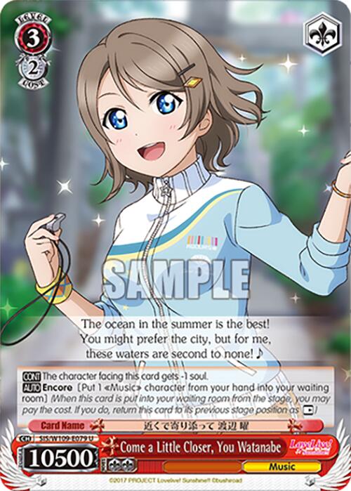 Image of Come a Little Closer, You Watanabe (SIS/W109-E079 U) [Love Live! School idol festival 2 MIRACLE LIVE!]