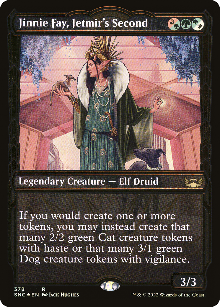 Image of Jinnie Fay, Jetmir's Second (Showcase Golden Age Gilded Foil) [Streets of New Capenna]