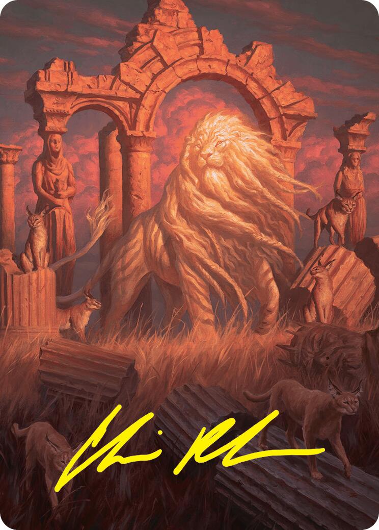 Image of Arahbo, the First Fang Art Card (26/54) (Gold-Stamped Signature) [Foundations Art Series]