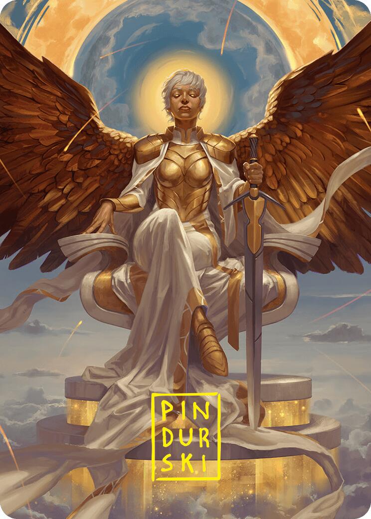 Image of Herald of Eternal Dawn Art Card (27/54) (Gold-Stamped Signature) [Foundations Art Series]