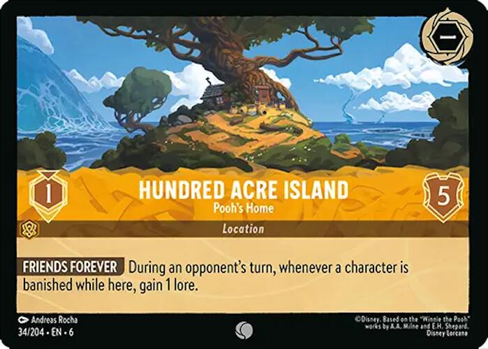 Image of Hundred Acre Island - Pooh's Home (34/204) [Azurite Sea]