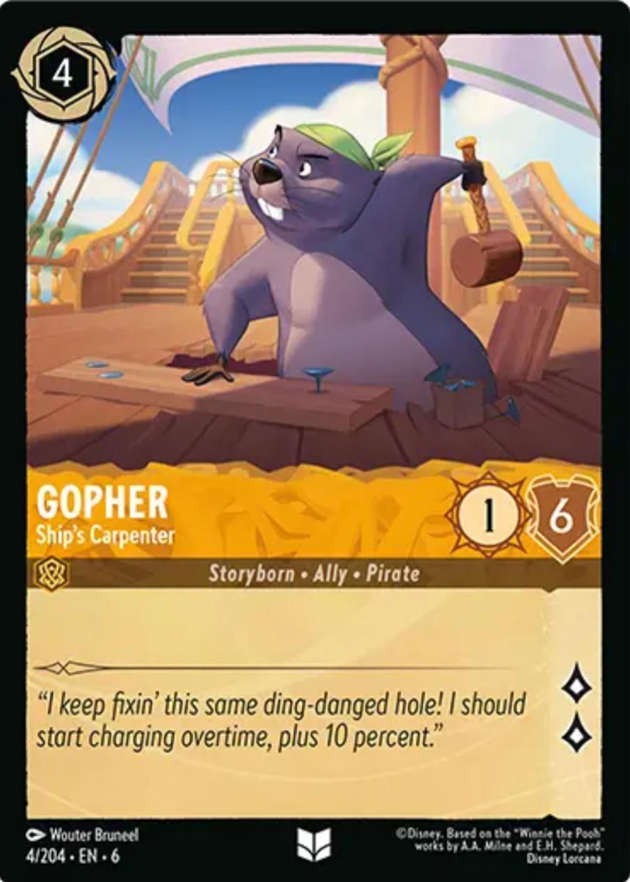 Image of Gopher - Ship's Carpenter (4/204) [Azurite Sea]