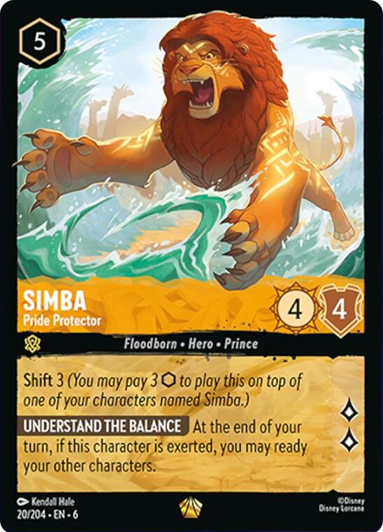 Image of Simba - Pride Protector (20/204) [Azurite Sea]
