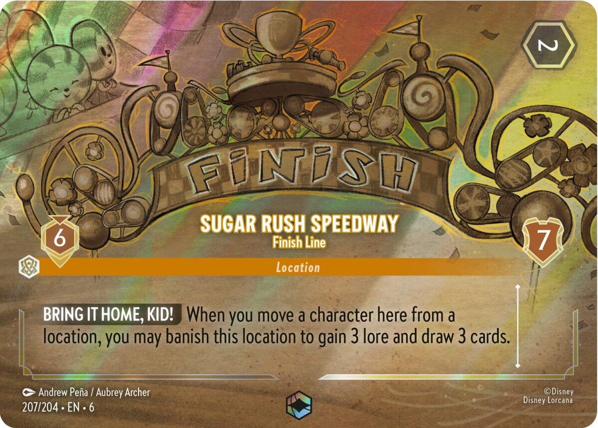 Image of Sugar Rush Speedway - Finish Line (Enchanted) (207/204) [Azurite Sea]