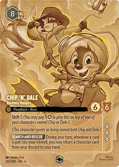 Image of Chip 'n' Dale - Recovery Rangers (Enchanted) (205/204) [Azurite Sea]