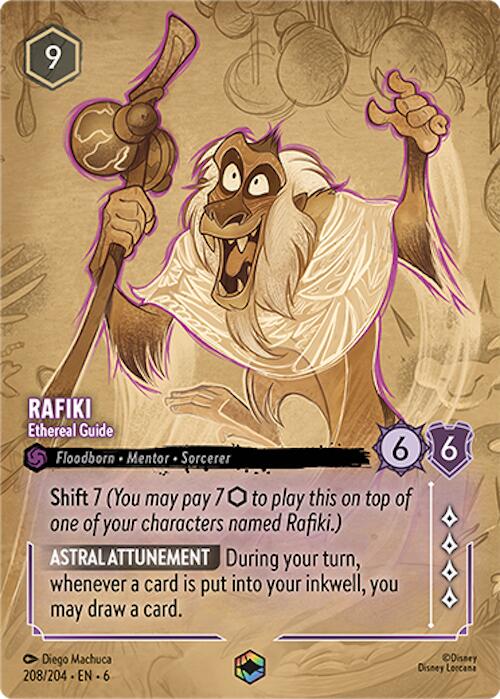 Image of Rafiki - Ethereal Guide (Enchanted) (208/204) [Azurite Sea]