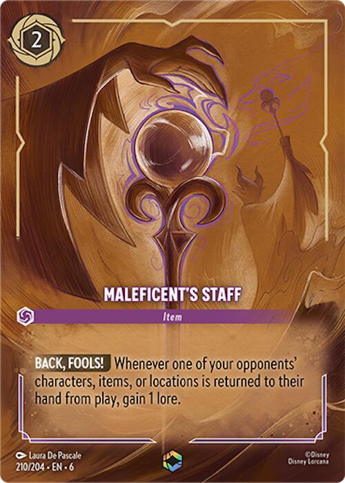 Image of Maleficent's Staff (Enchanted) (210/204) [Azurite Sea]