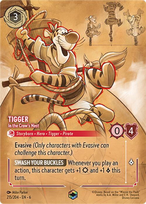 Image of Tigger - In the Crow's Nest (Enchanted) (215/204) [Azurite Sea]