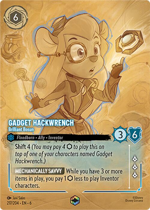 Image of Gadget Hackwrench - Brilliant Bosun (Enchanted) (217/204) [Azurite Sea]