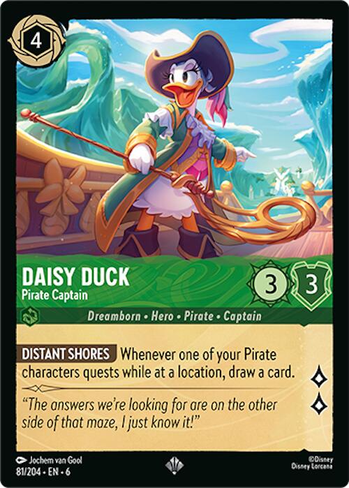 Image of Daisy Duck - Pirate Captain (81/204) [Azurite Sea]