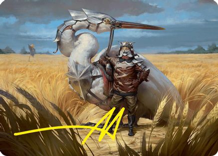 Image of Skyknight Squire Art Card (4/54) (Gold-Stamped Signature) [Foundations Art Series]