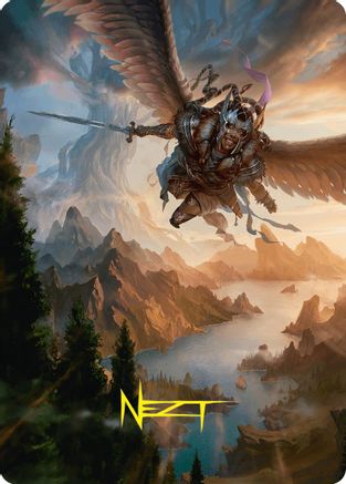 Image of Youthful Valkyrie Art Card (28/54) (Gold-Stamped Signature) [Foundations Art Series]