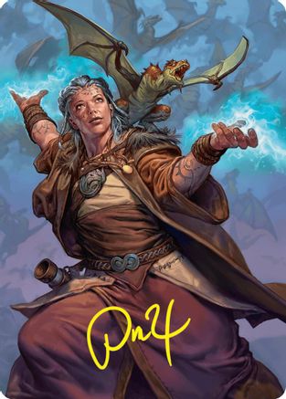 Image of Drake Hatcher 2 Art Card (29/54) (Gold-Stamped Signature) [Foundations Art Series]