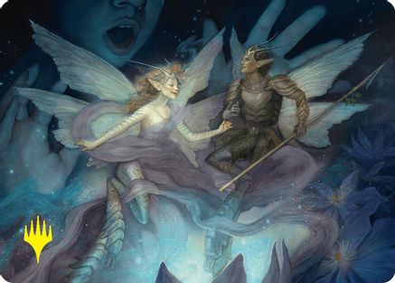 Image of Faebloom Trick Art Card (6/54) (Gold-Stamped Signature) [Foundations Art Series]