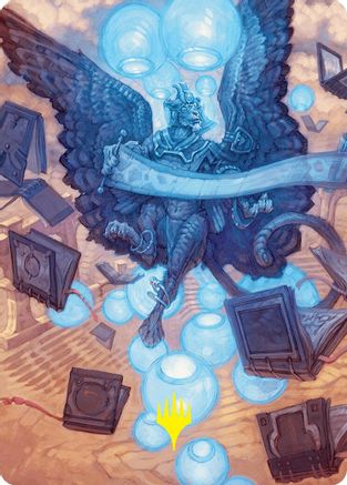 Image of Sphinx of Forgotten Lore Art Card (33/54) (Gold-Stamped Signature) [Foundations Art Series]